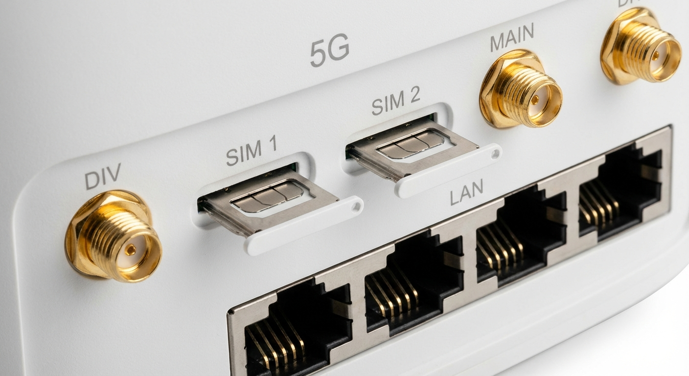 5G Router rear panel